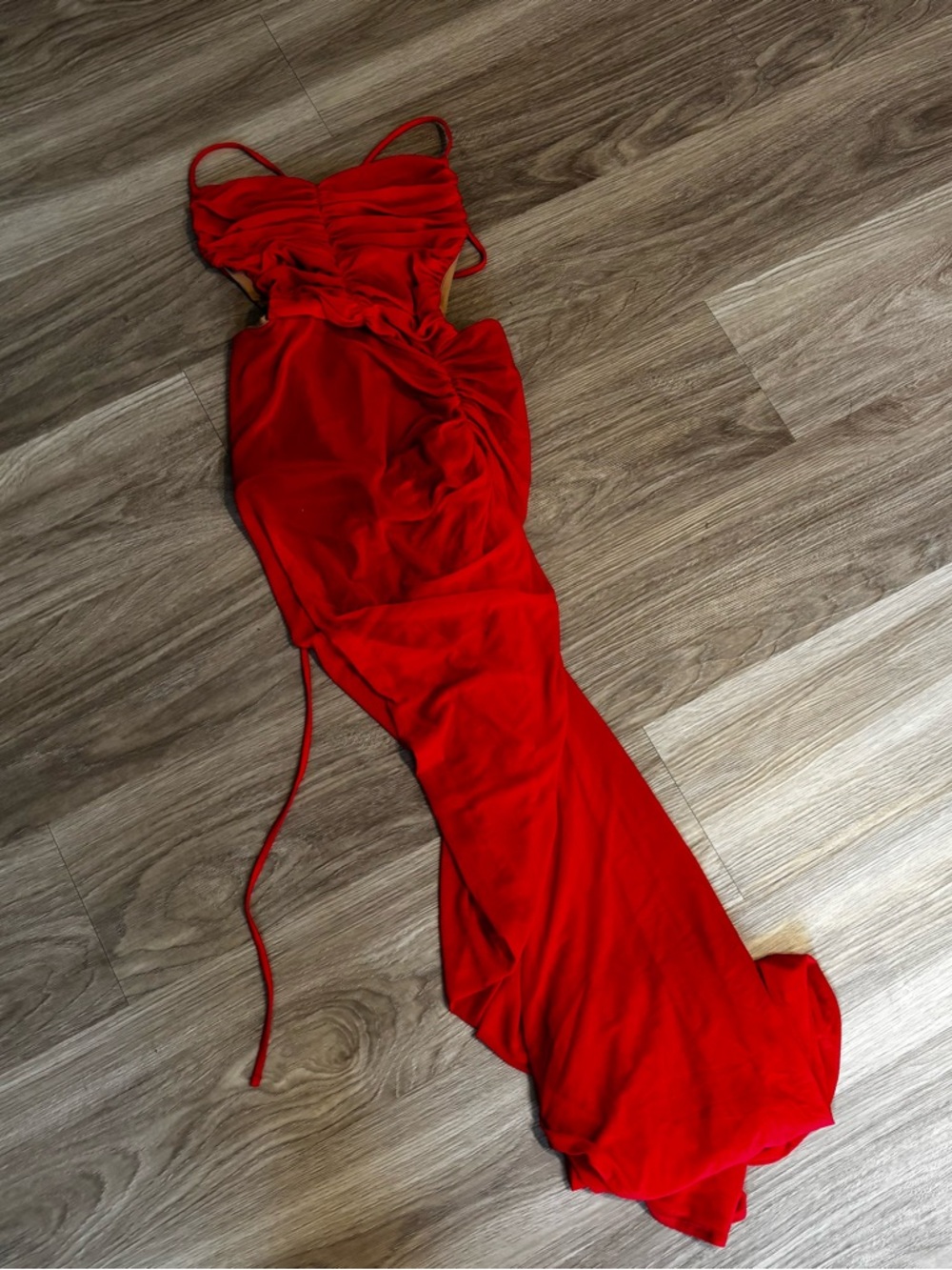 Red Michael Costello x Revolve Follie Gown